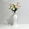 Twisted Design Elegant Dress Vase Gown-Shaped Decorative Vase  Office Tabletop Ornaments