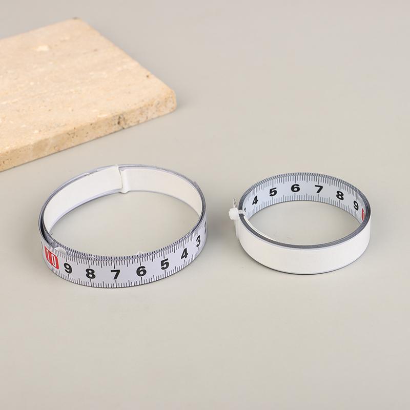 Miter Track Tape Measure Self Adhesive Metric Stainless Steel Scale Ruler 1M-2M For T-Track Router Table Saw Woodworking Tool