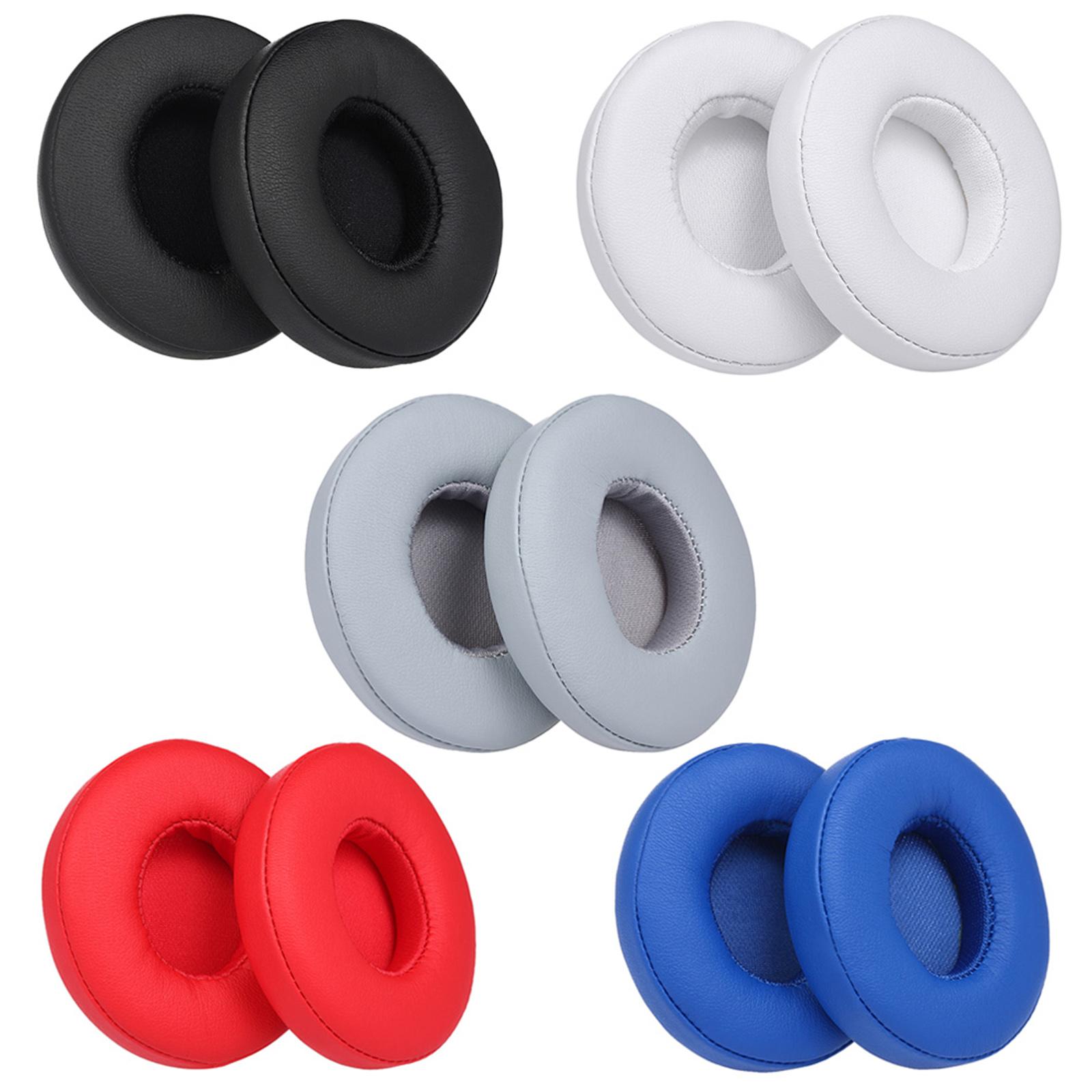 

2Pcs Replacement Earpads Ear Pad Cushion for Beats Solo 2 3 On Ear Wireless Headphones White синий