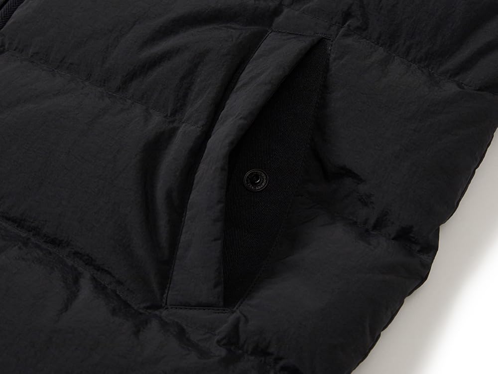 Snow Peak Land Lightweight Down Vest and XL GS-S25WMGDV60, Men's Women's, Black,