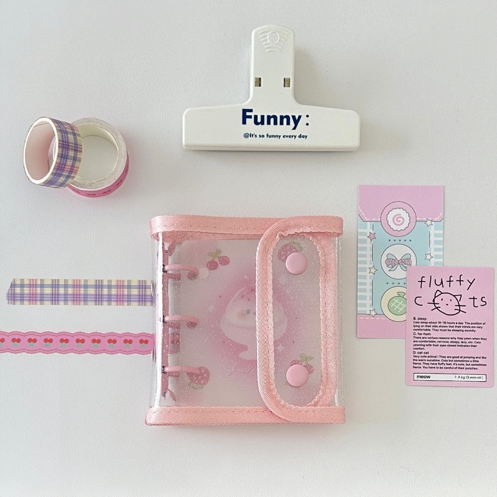 3 Ringe Ordner Fotoalbum Große Kapazität Idol Karten Sammelbuch Mini Fotokartenalbum