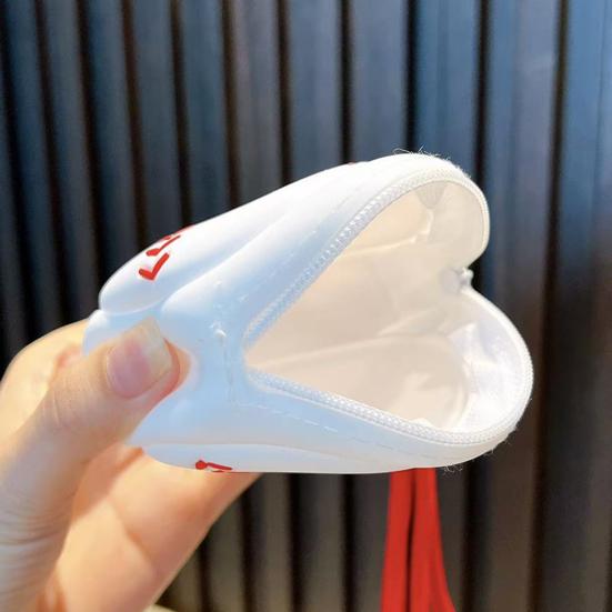 Portachiavi Ciondolo con Cordino Moschettone Forma di Palla Sportiva Impermeabile Porta Auricolari Dimensioni Compatte Borsa Rotonda per Conservazione