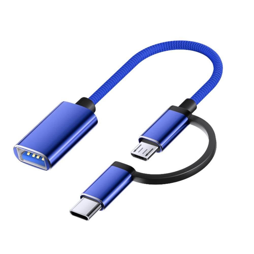 Type C 2 In 1 OTG Type C Cable Adapter Micro USB 2 In 1 USB C Adapter Cable  for PC/Laptop/Phone