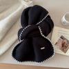 Autumn and winter new solid color scarf women's ins Korean atmosphere lock edge design warm versatile men's and women's scarves
