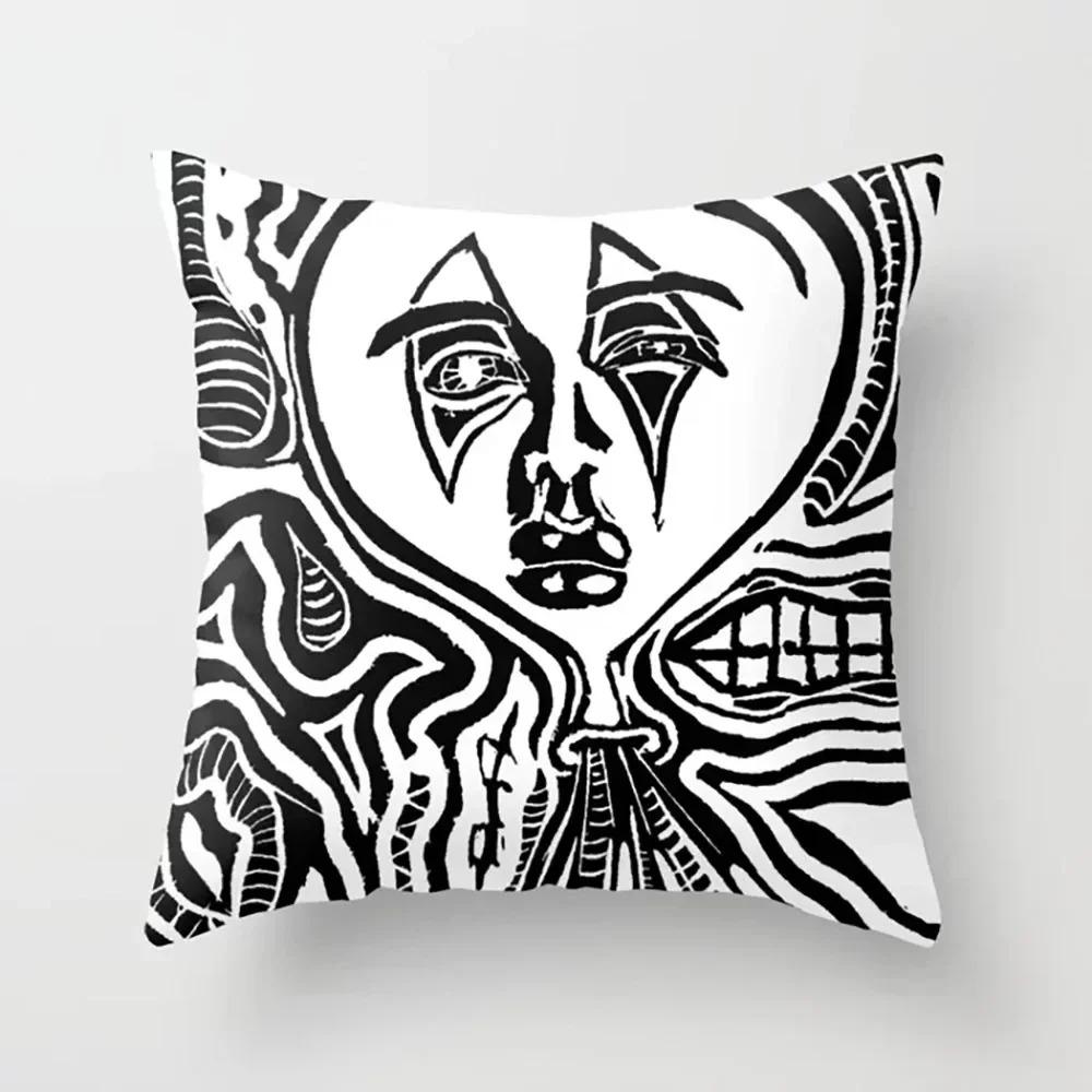 Abstract Pattern Decorative Pillow Cover Car Sofa Square Cushion Pillow Cover