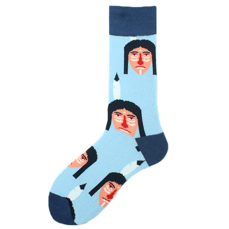 [WPLOIKJD]Söta Djur Roliga Strumpor Kvinnor Nyhet Kreativa Harajuku Sokken Persika Blommig Fågel Frukt Jacquard Konst Meias Feminino