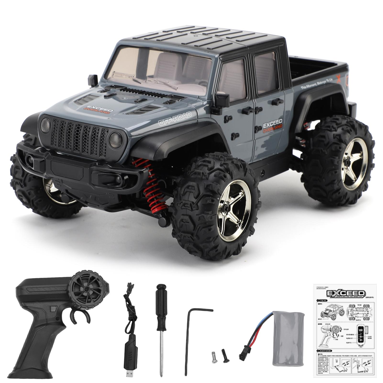 

Машина на радиоуправлении, 2,4 ГГц 4WD Высокоскоростной 35 км/ч Игрушка-краулер, 1:Электрический внедорожник масштаба 20 wi Grey 1 Battery