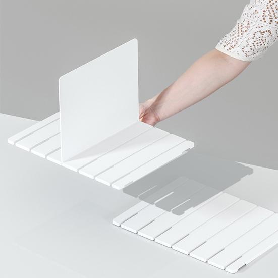 Regulowany stojak do przechowywania z przegrodami Wielofunkcyjny, wszechstronny i łatwy w montażu Regał do przechowywania do organizacji szafy