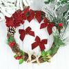 2pcs Buffalo Plaid Bows for Christmas Decorations Christmas Tree Ornaments New Year Noel Navidad Decor Birthday Gift DIY Bow