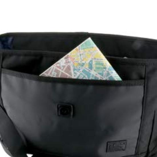 AVIREX Flap Shoulder Bag Messenger Bag Black 1.