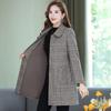 Mid-Length Autumn & Winter Trench Coat for Middle-Aged Women - Stylish and Thick for 40s & 50s
