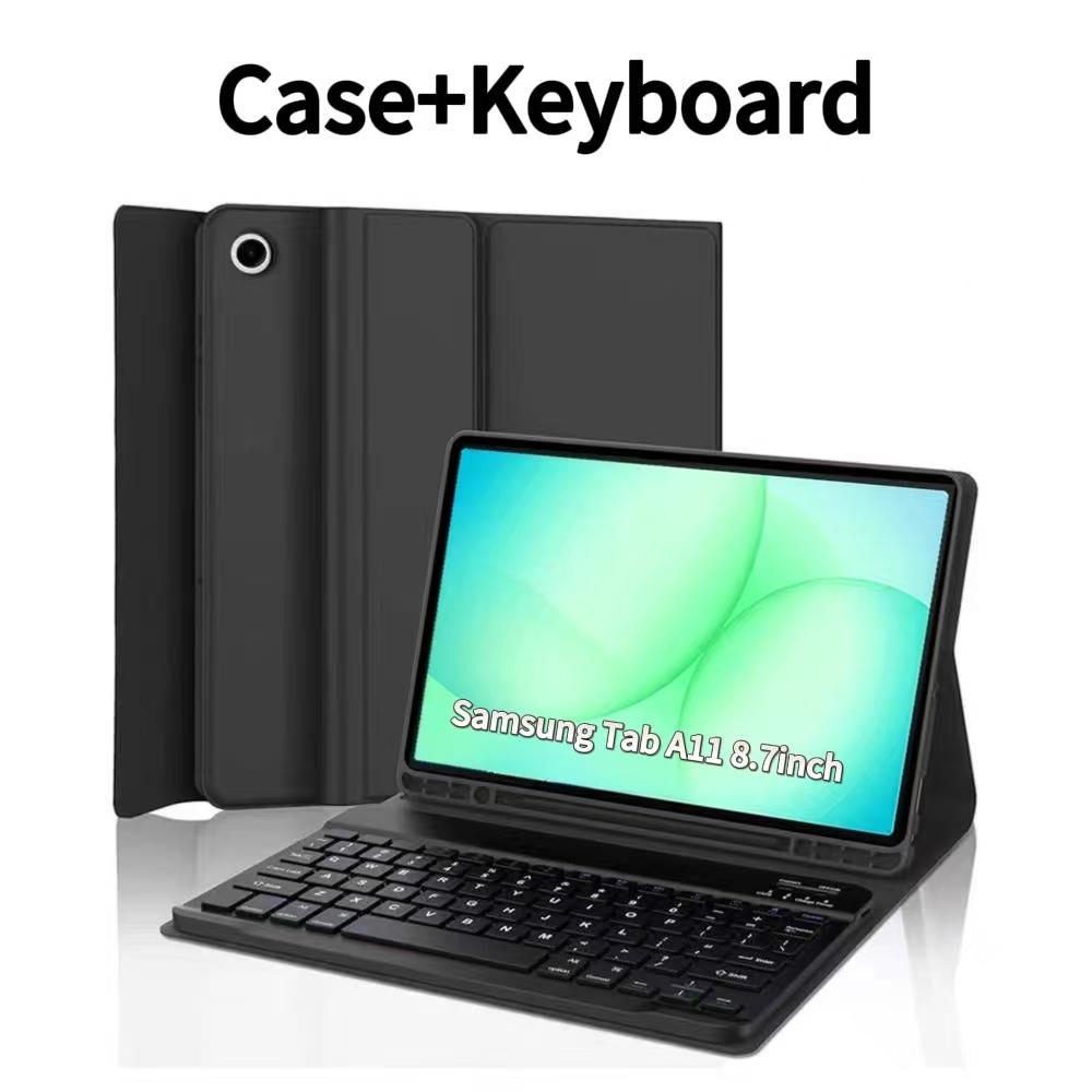 Étui pour Samsung Galaxy Tab A11 8,7 Pouces, Housse Clavier pour Samsung Tab A11 SM-X133/X135/ Clavier Bluetooth Sans Fil Tab A11 8.7inch&English