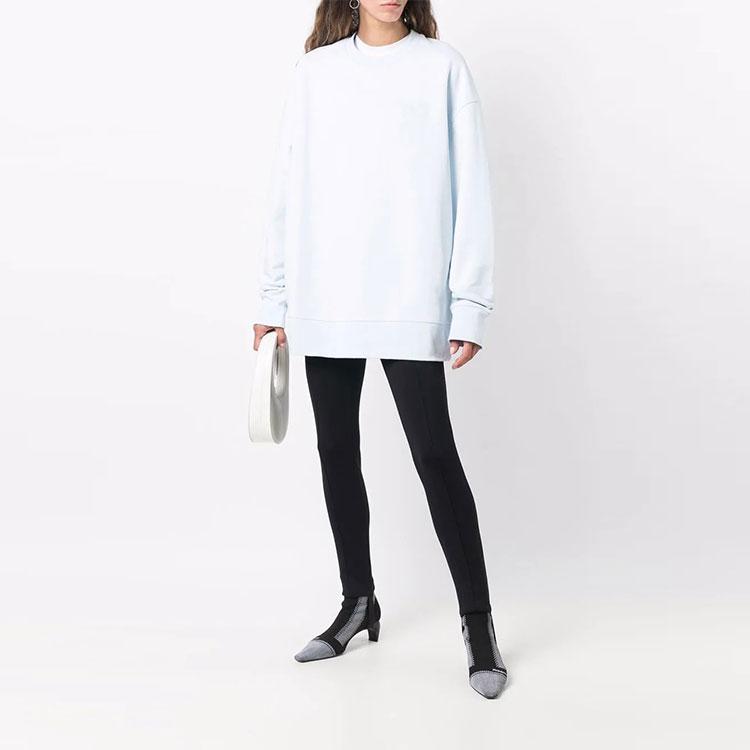 Y-3 FW21 Logo Crewneck Sweatshirt Unisex Sweatshirt White HB3458