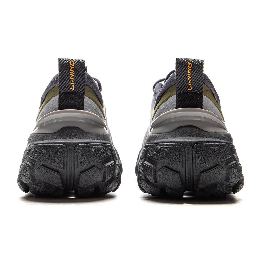 Li Ning Sand Dune Sports Fashion Versatile Comfortable Non-Slip Wear-Resistant Shock Absorption Low-Top Casual Shoes Men Sneaker Static-Grey AGCV117-1