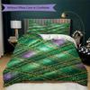 St.Patrick's Day Pattern Bedding Uilt Set Uilt Cover Pillowcase Home Decoration Birthday Gift (1 * Duvet Cover + 2 * Pillowcase  Without Core)75