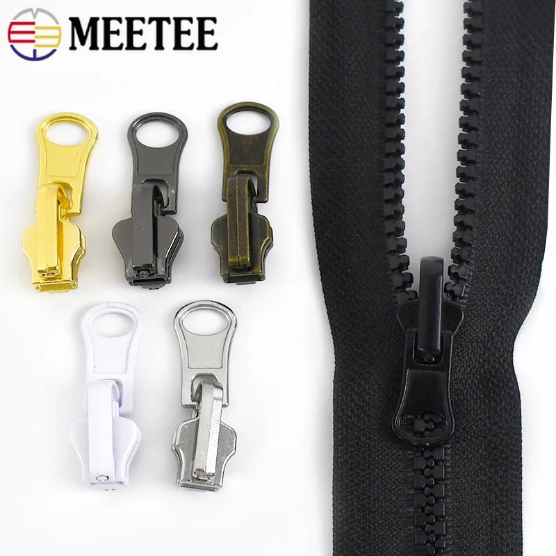 5/10/20Pcs Zipper Puller 3# 5# 8# Double Sided Rotary Zip Sliders Head Jacket Garment Decor Zippers Slider Sewing Accessories