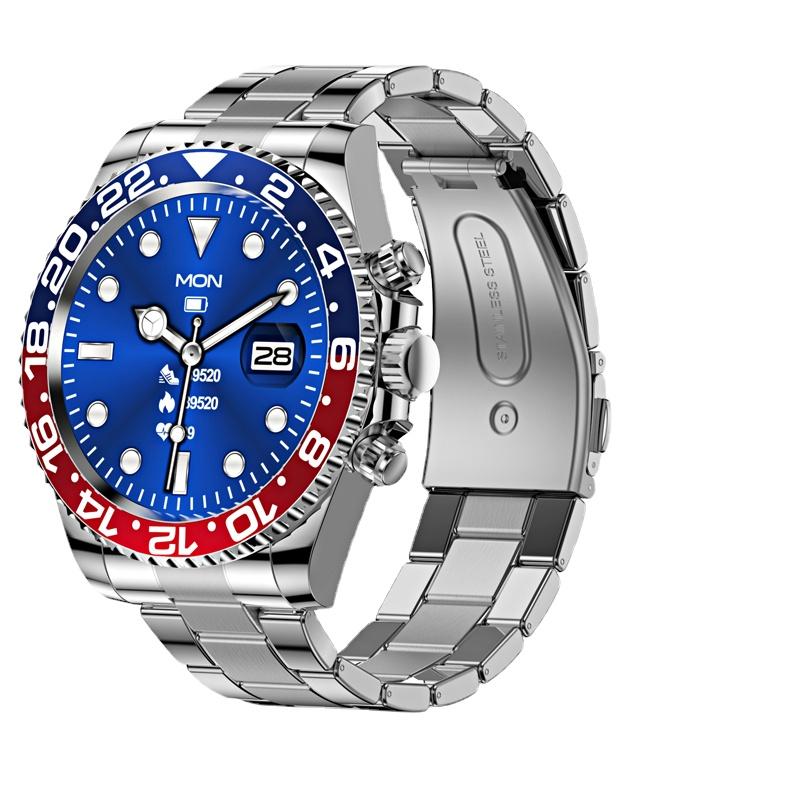 Luxury AW12 Smart Watch Stainless Steel Women Men Full Touch Round Screen Fitness Bluetooth Call Smartwatch