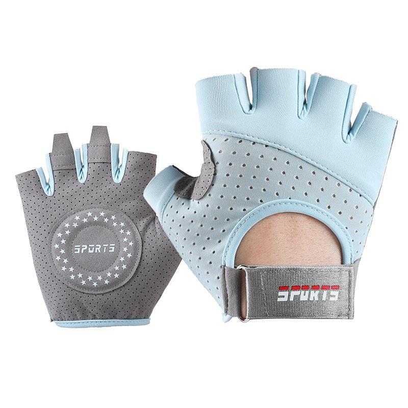 Women's Fitness Gloves for Summer Thin Non Slip  Wear Resistant  Iron Resisting Exercise Anti Cocooning Half Finger Men's Sports Cycling Gloves