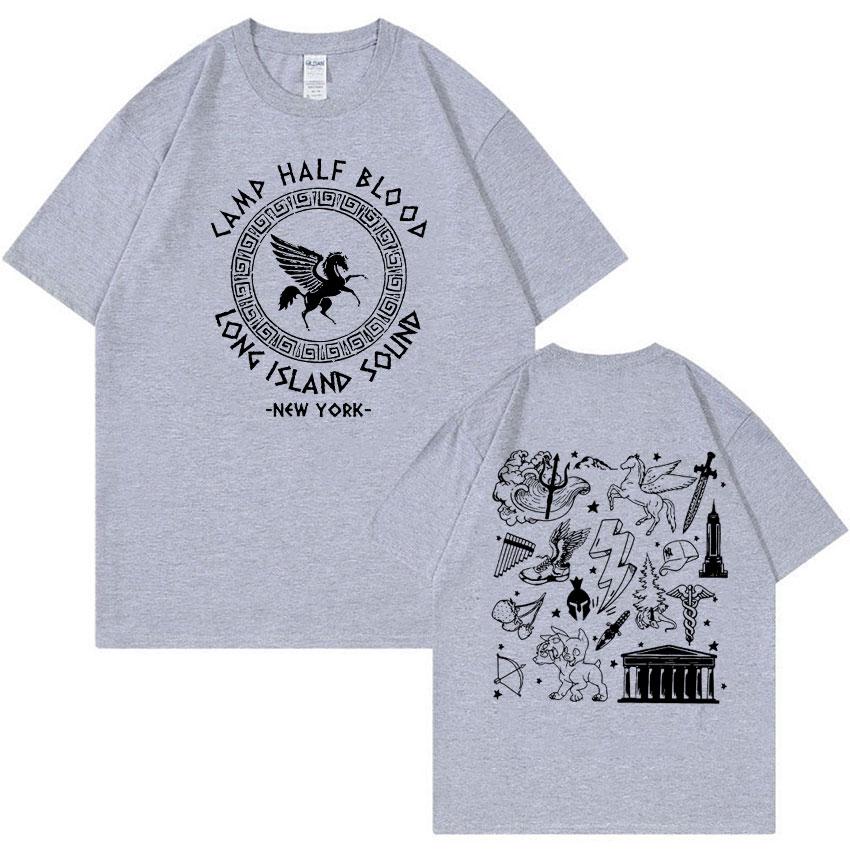 Camp Half Blood Percy Jackson T Shirt Long Island Sound Print Graphic Tshirts Men Women Casual Fashion Oversized Cotton Tshirt