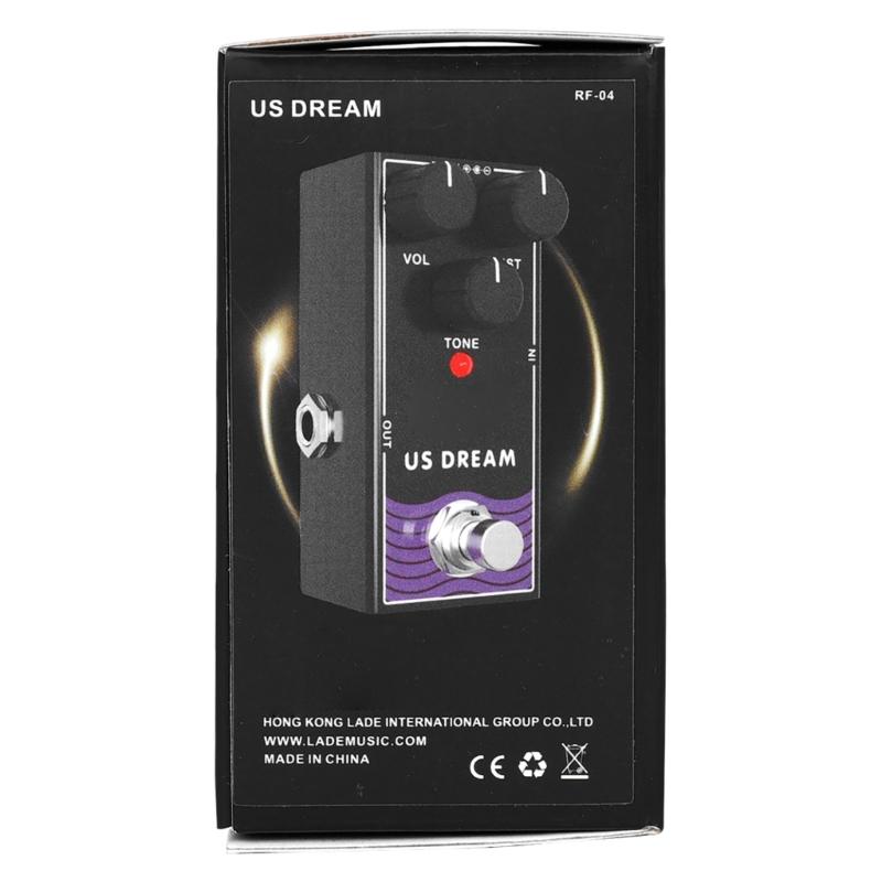 Professional Electric Guitar Overdrive Pedal for Electric Guitar & Bass Small Effect Pedal Processor of Overdrive Tone