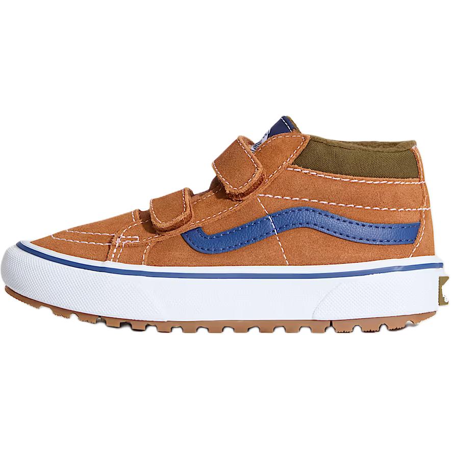 Vans Sk8 Mid Comfortable Durable Skate Shoes Kids Sneakers Brown VN000D10N1Z