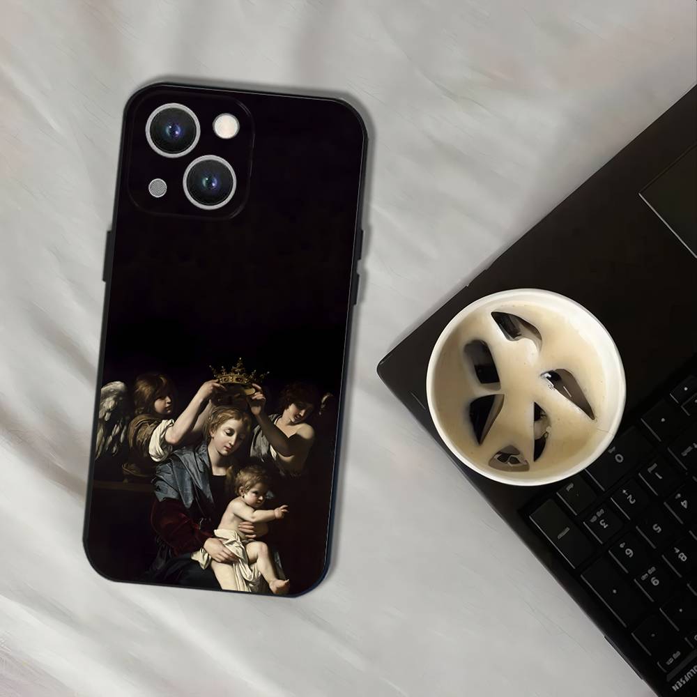 Paintings Caravaggio Phone Case For iPhone 17,16,15,14,13,12,11,Pro,XS,Max,XR,Plus,E,SE4,Mini Black Soft Cover