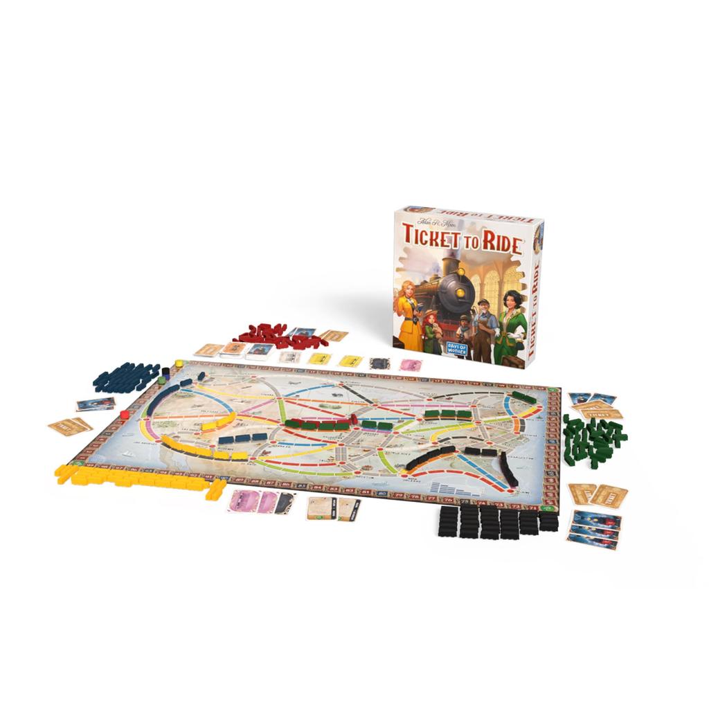 Asmodee Ticket To Ride Board Game A Train Adventure for Friends and A Strategy Game for Kids and Ages Minutes (2025 Refresh) - Cross-country Family.