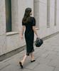 Lamerei Sheer Balloon Dress[Lmbfsu25Dr5809]-Black