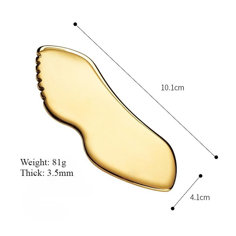 Stainless Steel Scraping Board, Back Massage, Facial Scraping, Special Metal 304 Stainless Steel Gua Sha Tool Face Massager