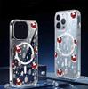 Snowman Magnetic Transparent Case for iPhone 15/16/17 Pro Max - Full Coverage
