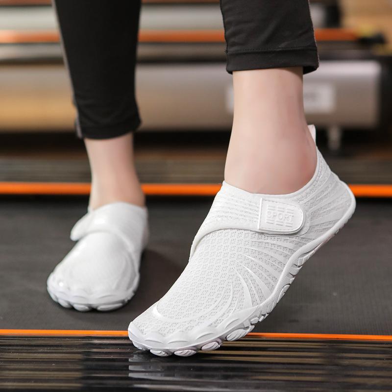 Vnitřní fitness boty pro muže a ženy, protiskluzové a nárazuvzdorné běžecké boty, tiché boty na švihadlo, sportovní boty na jógu