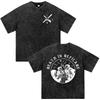 Death in Defilade Forward Observations Group Skelett Vintage Gewaschenes T-Shirt Herren Damen Mode Gothic Kurzarm T-Shirt