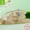 Cross-Border Butterfly Key Pendant Retro Style S925 Sterling Silver Beads Diy Bracelet Necklace Accessories
