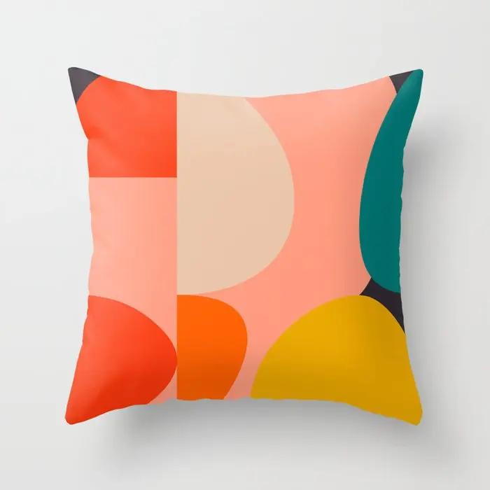 Bedroom Living Room Decor Abstract Pattern Pillow Covers Home Sofa Cushion