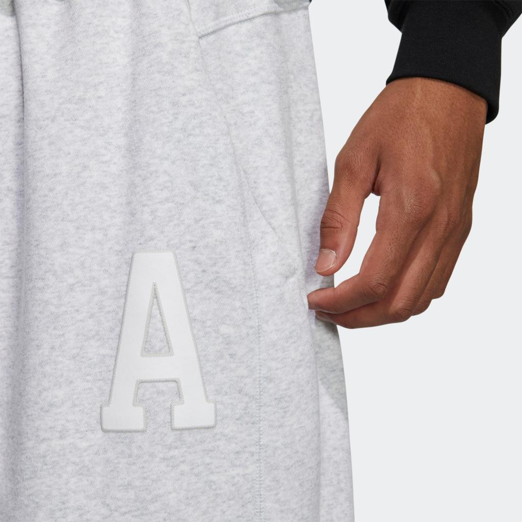 adidas Letter Pants Knitted Sweatpants Men's Light Gray IB2721