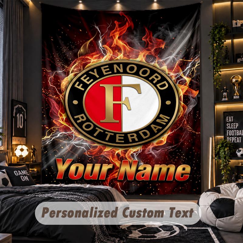 TapestryFeyenoord Custom Name Text Personalized Wall Hanging Tapestry Home Wall Decor