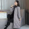 Warm Thickened Winter Coat Women Loose Over Knee Cotton Padded Jacket Mid Length Large Size