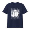 Japanese Style T Shirt with Floating Torii Gate Japan Shinto Shrine Deer Miyajima Nature Print for Men in Various Sizes