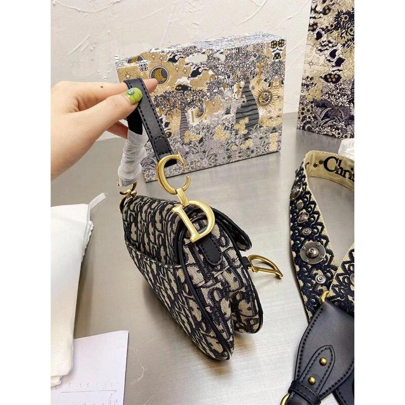 embroidered saddle bolsa