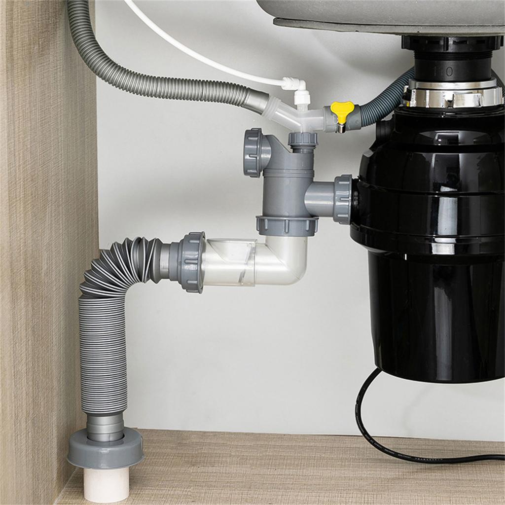 Kitchen Sink Sewer Branch Connection Kitchen Sewer Branch Joint Easy Installation Secure Connection Sink Sewer Branch