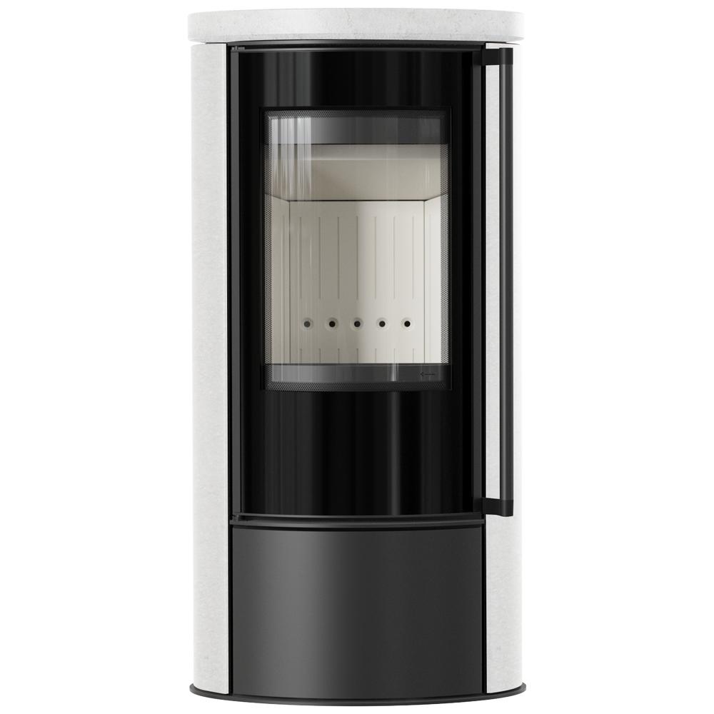 KRATKI ERIK Ø150 5.5 kW WHITE SATIN Ceramic Stove with Ceramic Lid
