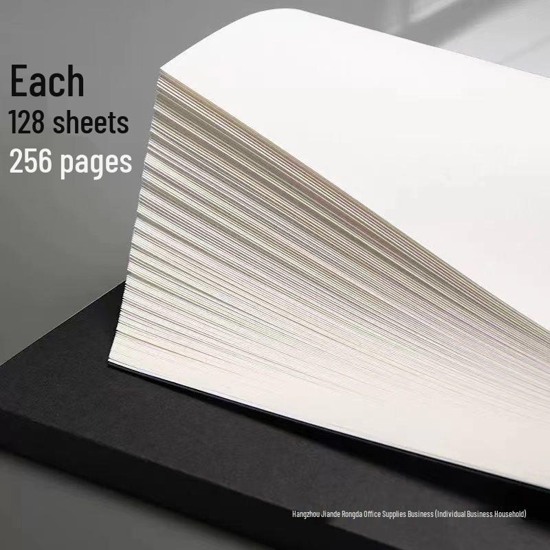 Retro Cowhide A5 Notebook for Students - Thickened, Ruled for Junior & High School