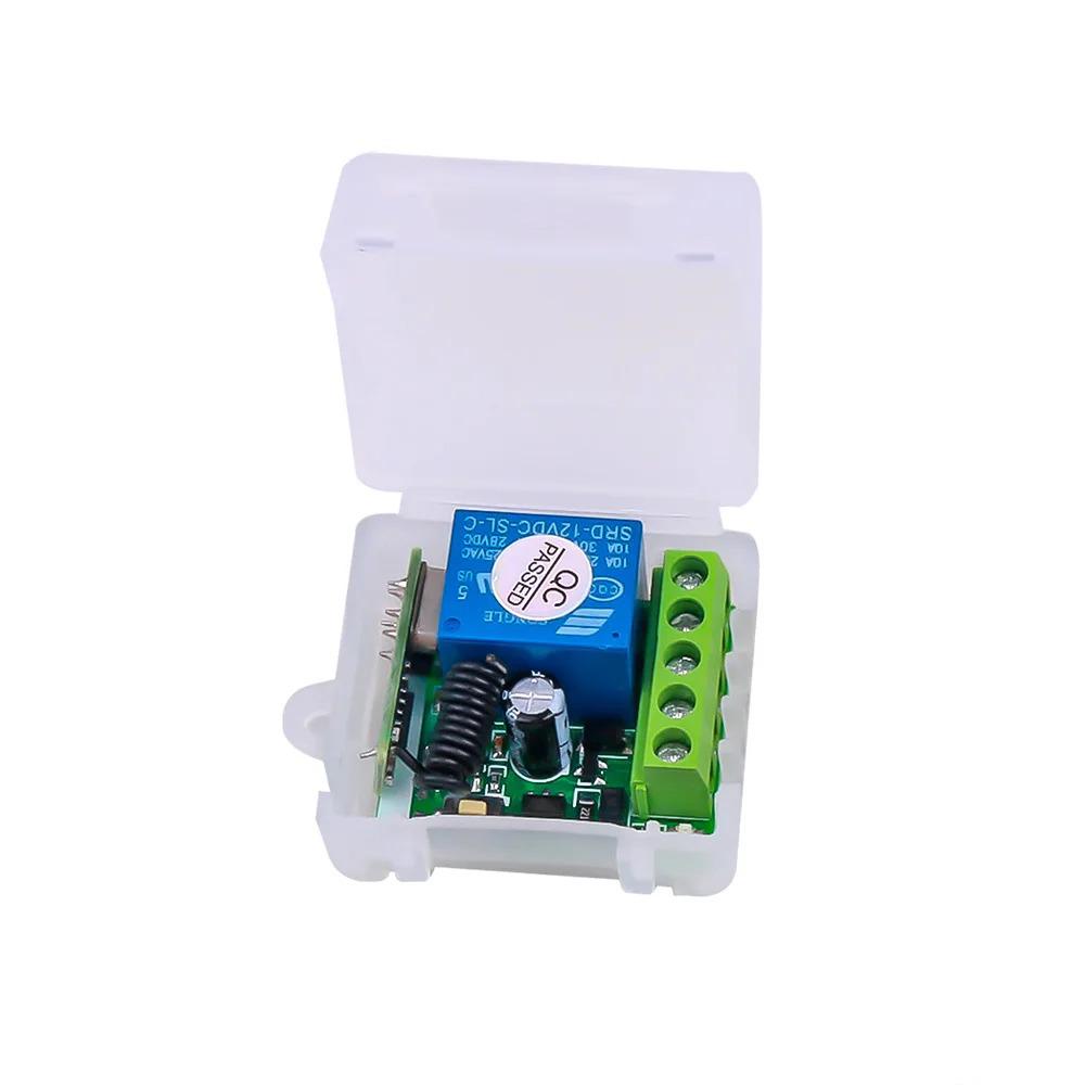 Interruptor Remoto Sem Fio 12V 433MHz para Pequena Caixa de Couro com Controle Remoto EV1527