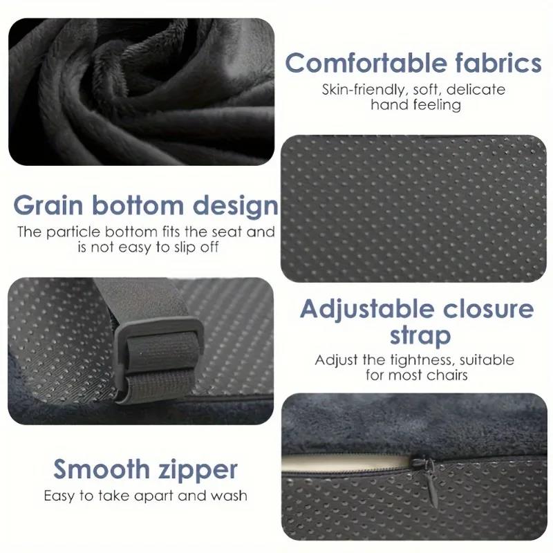 Hot Sale Practical 1pc E-sports Chair Armrest Cushion, Memory Cotton Breathable Comfortable Fatigue Relief Seat Cushion