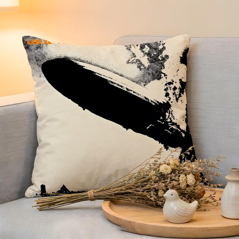 

Cushion Cover Linen SkinFriendly Soft Decorative Case for Sofa Home Decor Band LLed ZZeppelin Pillow cover 30x30cm