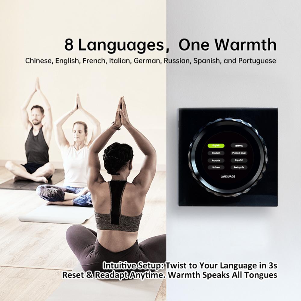 2025 Tuya WiFi Thermostat Air Conditioner Temperature Humidity Controller LCD  Knob App Voice Temperature Control Google Alexa