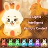 New Cute Rabbit Remote-Controlled Night Light Stress-Relieving Night Light Bedroom Night Light Birthday Gift Valentine's Day Gift Christmas Gift