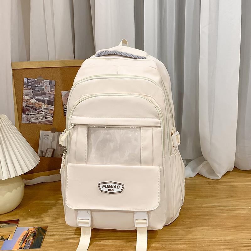 Sac d'école pour collégienne Sac à dos grande capacité pour femme