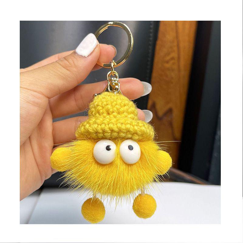 Mink Fur Soot Sprite Plush Keychain for Couples