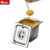 HPMILY Stainless Steel Food Pan with Open Lid